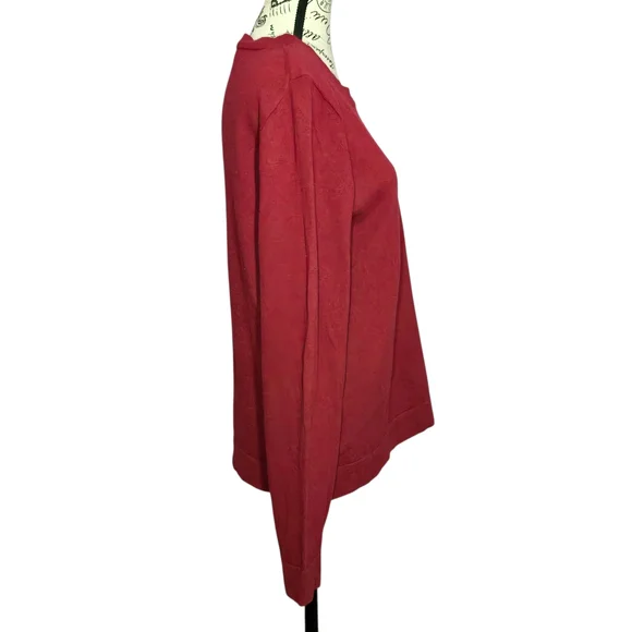 J. Crew Mercantile Red Crew Neck Sweater L Minimalist - Picture 3 of 10